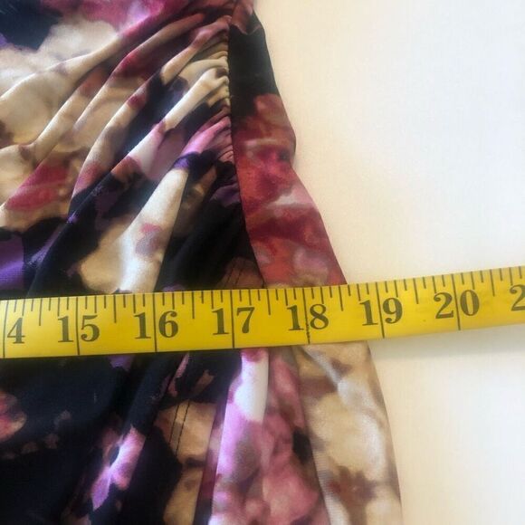 Lauren Ralph Lauren V Neck Empire Waist Floral Sheath Dress Career, Wedding Gues - Picture 15 of 16